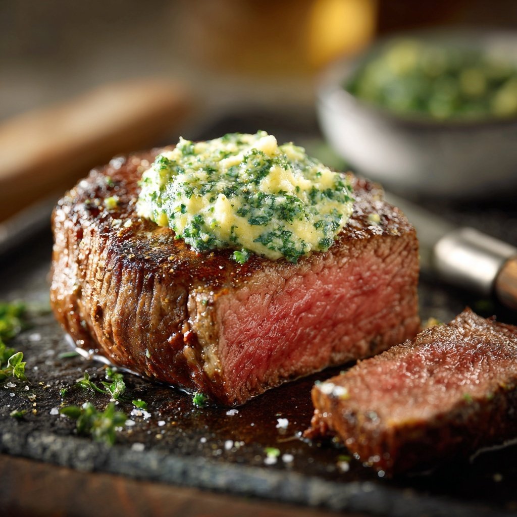 Rinderfilet mit Kräuterbutter
