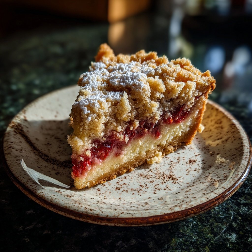 Erdbeer Streusel Schnitten