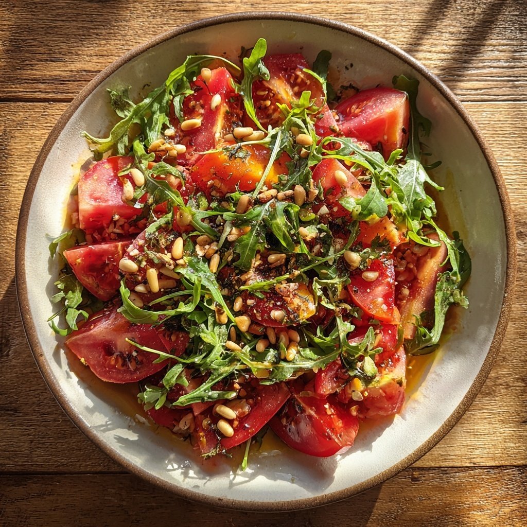 Tomaten Rucola Salat Zum Grillen