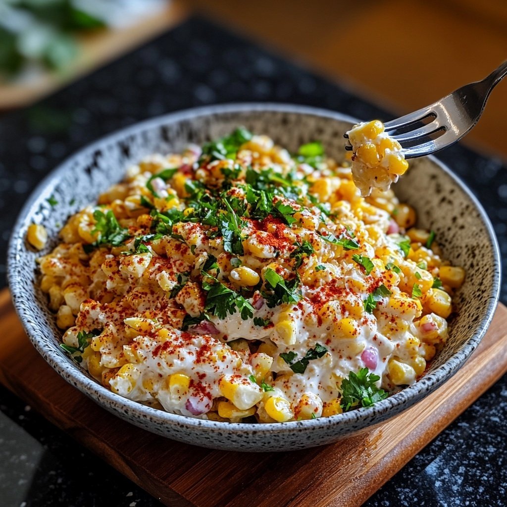 Street Corn Hähnchen Reis Bowl
