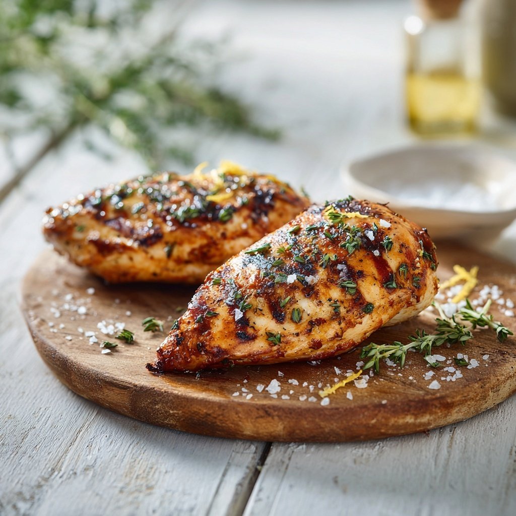 Gegrillte Hähnchenbrust Mit Kräutern