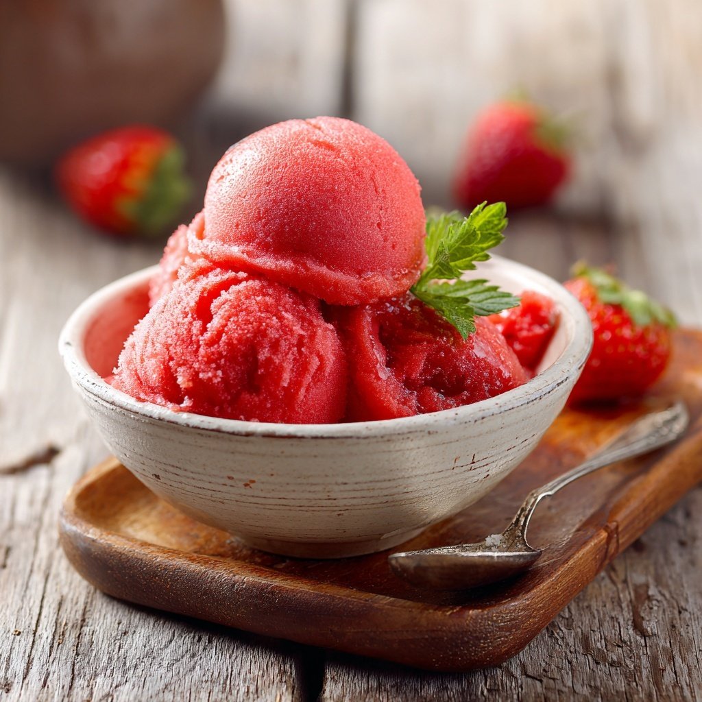 Erdbeer Sorbet Ohne Zucker