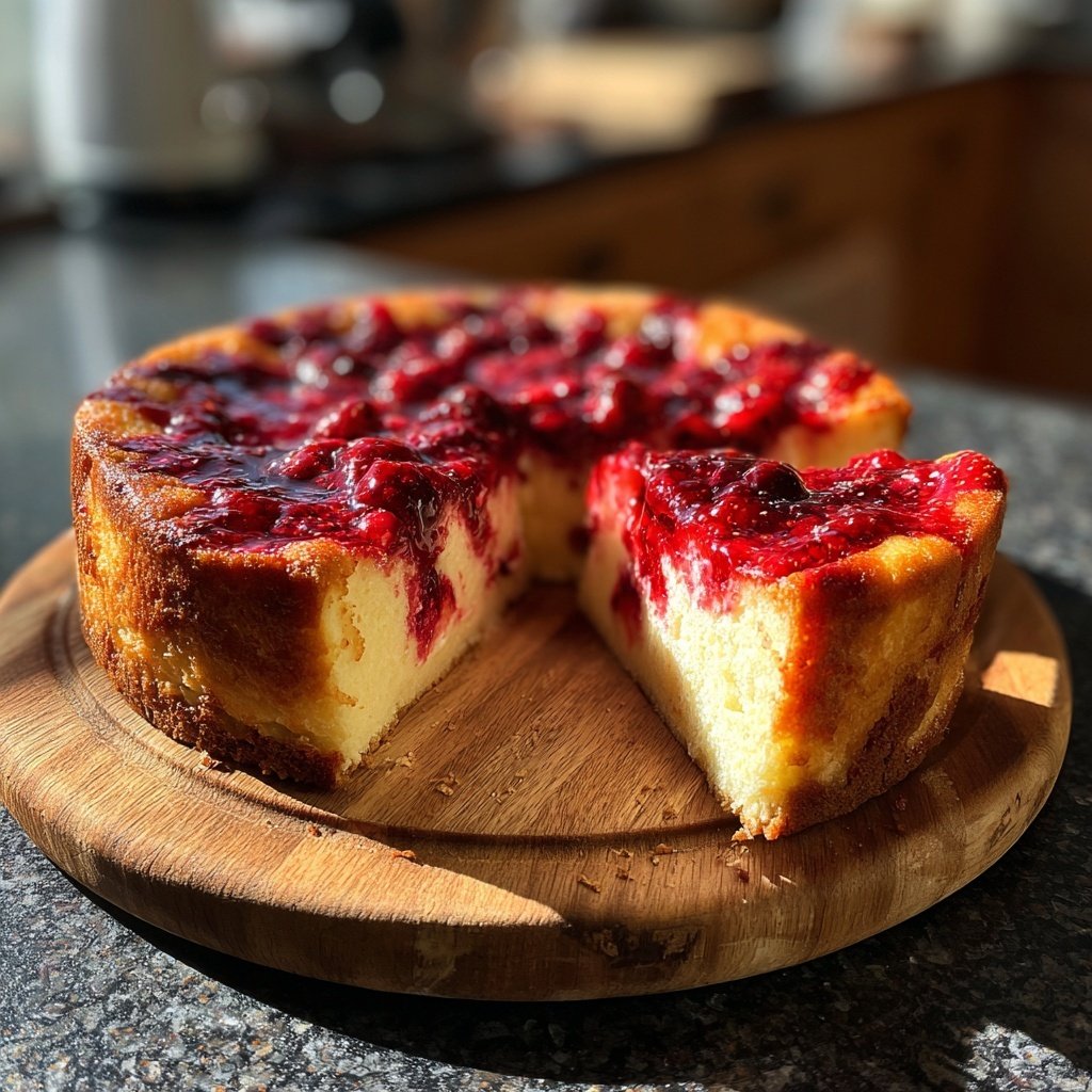 Saftiger Erdbeerkuchen Mit Quarkfüllung