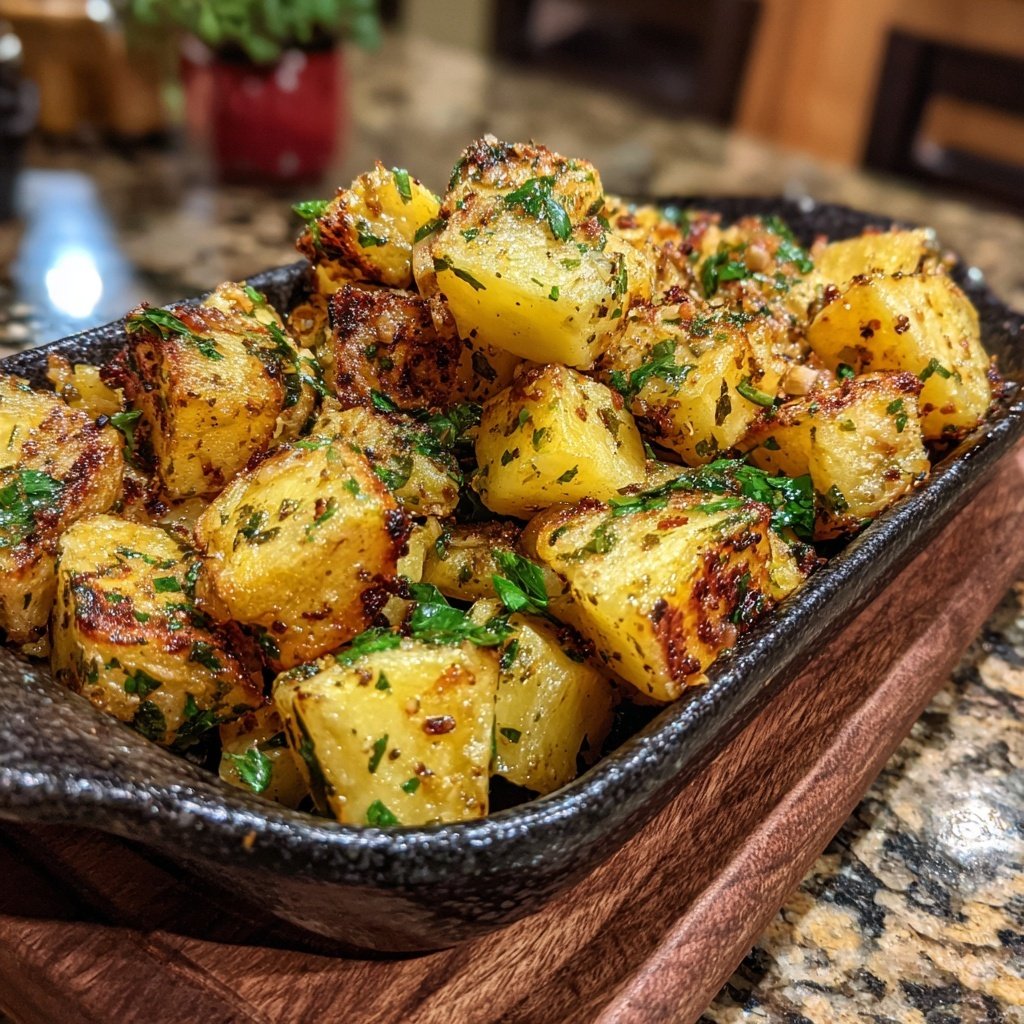 Ofen Kartoffel Würfel Mit Kräutern