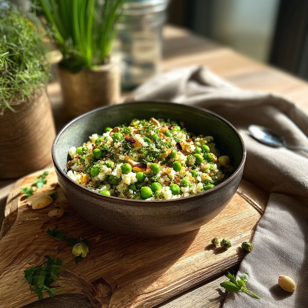 Reissalat Zum Grillen Mit Erbsen