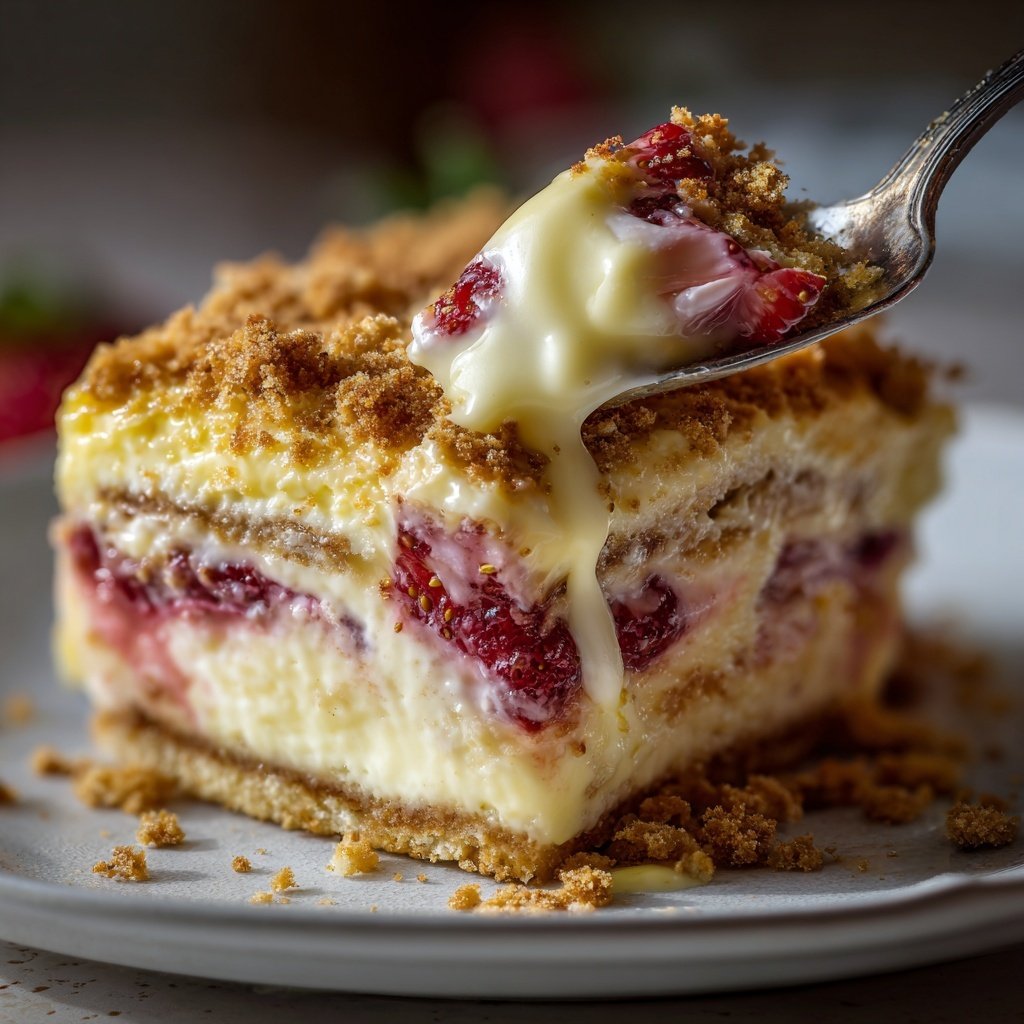 Erdbeer Vanille Schichtdessert