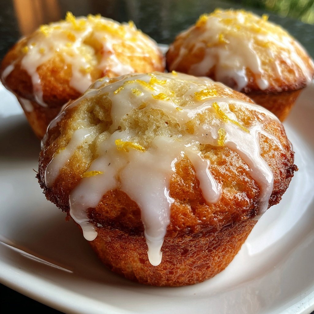 Muffins mit Zitronenschale